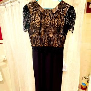 Brand New black mermaid/trumpet full length gown/dress